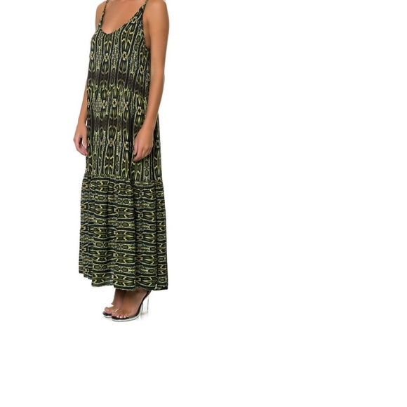 One Teaspoon NWT Komodo Dragon Print Maxi Dress M - Picture 1 of 3